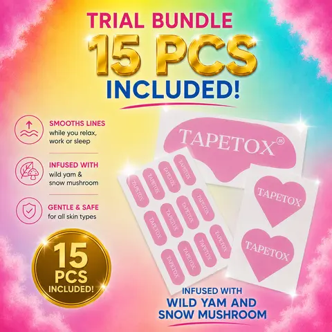 SKIN SUPERVISION 3-Piece Japanese Face Tape Set - Medical-Grade Adhesive, Non-Invasive Skin Repair, Anti-Age Forehead Wrinkle Patches, Peel-Off Lifting Strips, Collagen-Boosting Latex-Free Breathable Overnight Masks