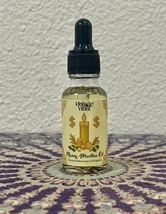 Holistic Vibes Money Attraction Oil for Wealth and Prosperity - Regular Application for Financial Success and Goal Achievement