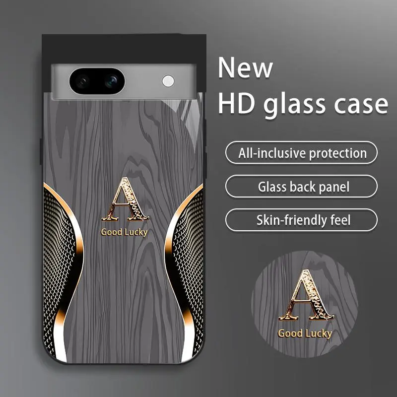 Suitable for [Google Pixel 7a] Brand new premium phone case, drop-proof and fingerprint-resistant，sophisticated and minimalist design, with 26 English letters to choose from YM99