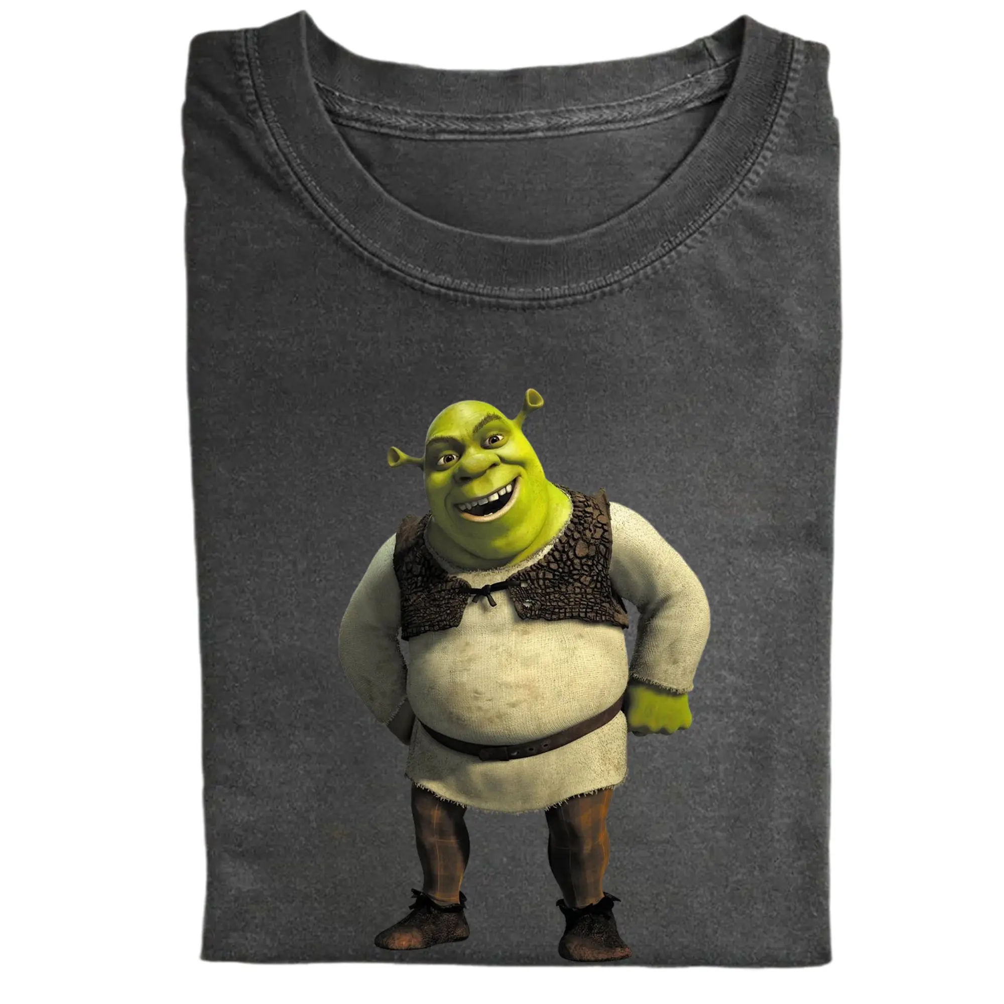 Shrek Character Graphic Tee, Fun Animated T-Shirt, Classic Movie Shirt, Graphic Shirt for Fans, Gift for Men, Gift for Women, Crew Neck T-shirt