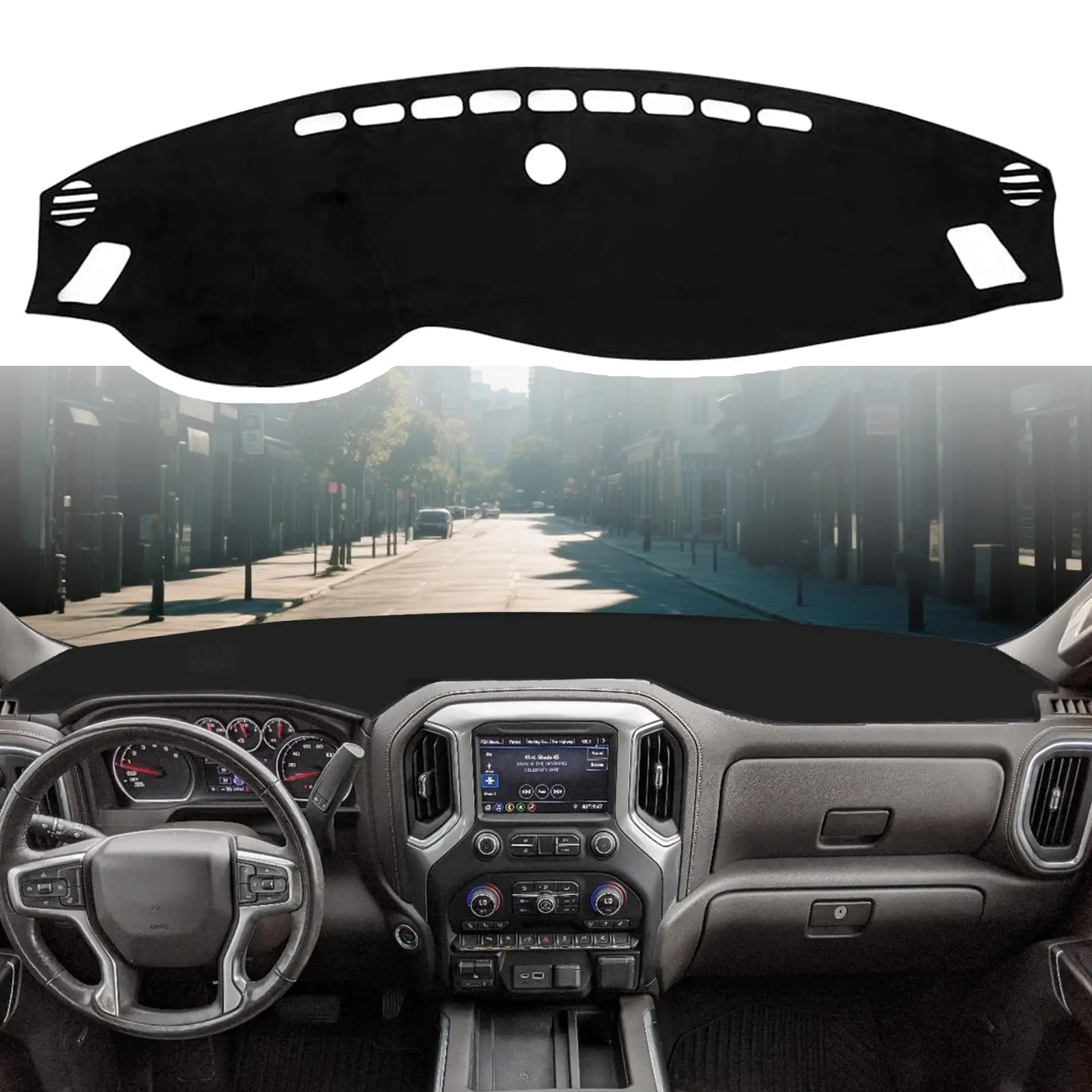 Custom Fit Dash Cover Mat for Kia Optima 2016-2020 Non-Slip Carpet Odorless Anti-Glare UV Protection Interior Accessories