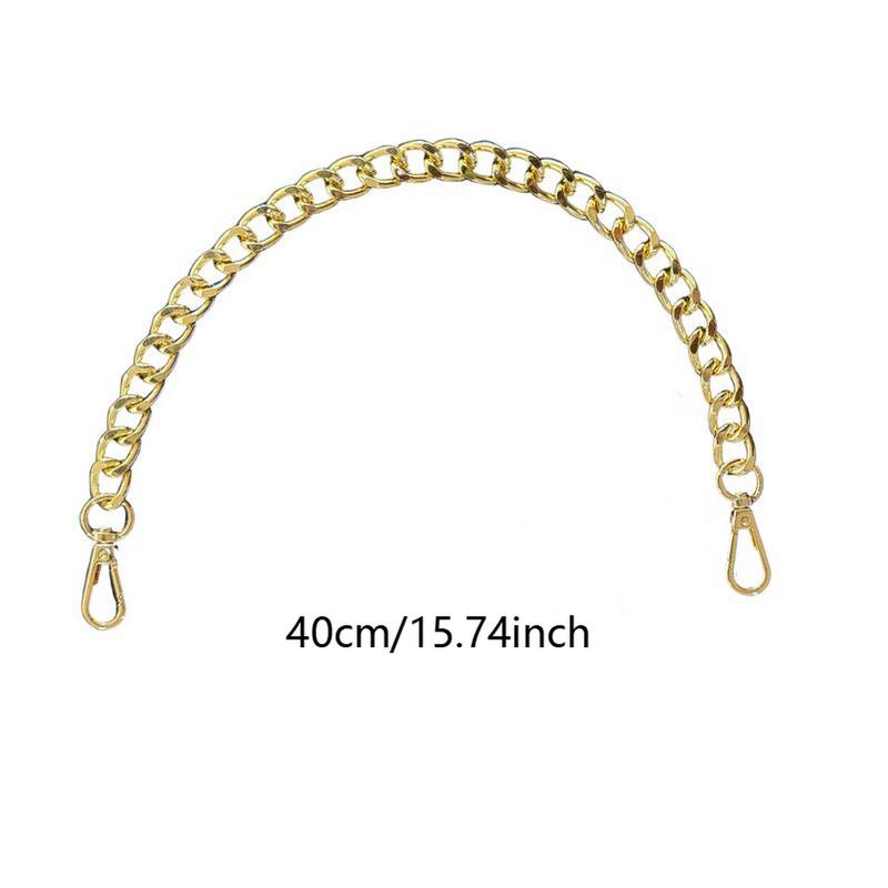 Chunky Gold-Tone Aluminum Bag Chain Versatile Handle & Decor Goldtone, Perfect for Handbags,Christmas Present