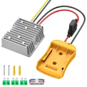 20V to 12V Step Down Converter for Dewalt 20V Battery 240W DC Voltage Regulator with Over-Discharge Protection