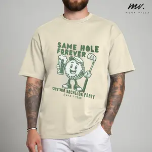 Same Hole Forever Bachelor Golf Shirt, Funny Groom Party Tee, Custom Groomsmen Golf Weekend Matching Shirt