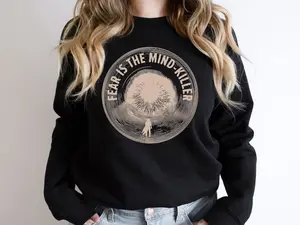 Dune Fear Is The Mind Killer Sweatshirt - Dune Arrakis Sweater, Dune Sandworm Sweatshirt, Dune Fear, Dune Book, Dune Slogan
