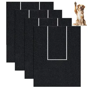 PetSpany 4 PCS Premier Self-Adhesive Sandpaper, 14.55x10.39 Inch (37x26.4 cm), 80 Grit – Perfect replacement for Dog Nail Scratch Boards. Easy & stress-free claw care! Grooming