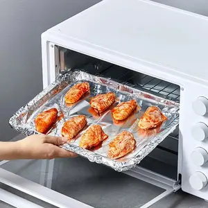 High-Temperature Resistant Aluminum Foil Roll, Thickened BBQ Grill Paper, Oven Liner, Fish Baking Sheet, Disposable Cooking Wrap