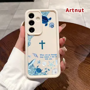 Oceanic Faithful Promise Phone Case Compatible with Samsung Galaxy 26 S23 Ultra S24 Plus S25 S22+ Plus Shockproof Full Camera Protection Durable slim Silicone Cover