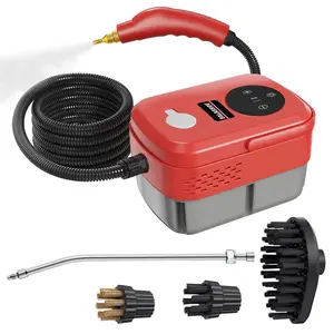 Touch Screen Steam Cleaning Machine, 1300ml Large Capacity Water Tank Steam Cleaner, Multifunctional Portable Steam Cleaning Machine for Bathroom Tiles, Glass, Floor Steamer Cleaner