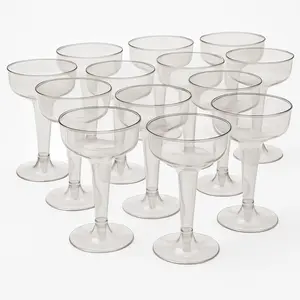 Classic Clear Plastic Champagne Flutes