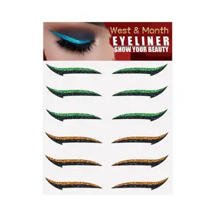 6 Pairs Reusable Eyelid Tape – Stage Eyeshadow Stickers| Self-Adhesive, European Style| Double Eyelid Makeup, Party & Performance Ready