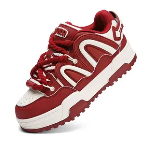 Q-AND Women's Casual Skateboard Shoes, Thick-soled Skateboard Shoes, Non-slip ShockAbsorption, Breathable Upper, JewelryPendants, Men's Fashionable Low-top Shoes, Suitable For Outdoor Sports, Gatherings, Hiking, Parties,