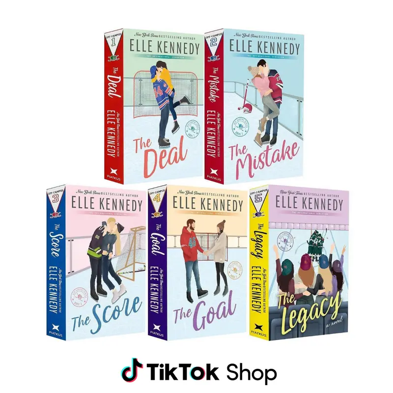 Off-Campus Series 5-Book Collection Gift Set by Elle Kennedy - The Deal, The Mistake, The Score, The Goal, Legacy | Books for Women, Romantic Gifts