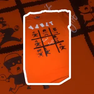 Vault Tic Tac Toe Running man T shirt Slim-fitting Casual Cotton