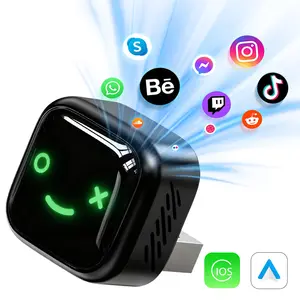 2in1 Wireless Apple CarPlay Adapter for Factory Wired Cars from 2016 Onwards - Wireless CarPlay & Android Auto Adapter,Easier Connectivity Compatibility Stable,Faster,Automotive