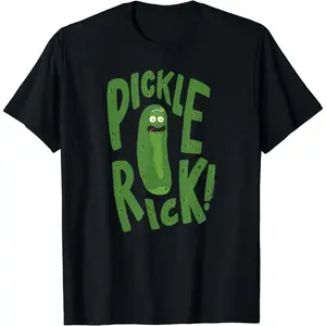 Cotton Short Sleeve Rick and Morty Pickle Rick Warts T-Shirt for Men Women