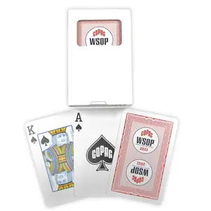 Copag 2021 WSOP 100% Plastic Playing Cards – Bridge Size Red Deck