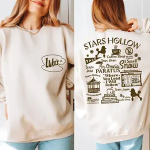 Lukes Diners Stars Hollow Sweatshirt and Hoodie, Lukes Diners Sweater, Womens Stars Hollow Shirt, Where You Lead I Will Follow