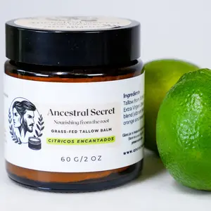 Citricos Encantados Grass Fed Beef Tallow Balm. 0.55 Oz/2 Oz