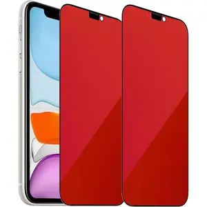 2 Pack Anti-Blue  Tempered Glass for  XR/ 11 Anti-Spy Screen Protector Anti-Peeping Film Gradient Colorful 6.1 inch