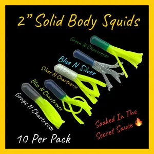 Millard 2” Solid Body Squid 10 Per Pack