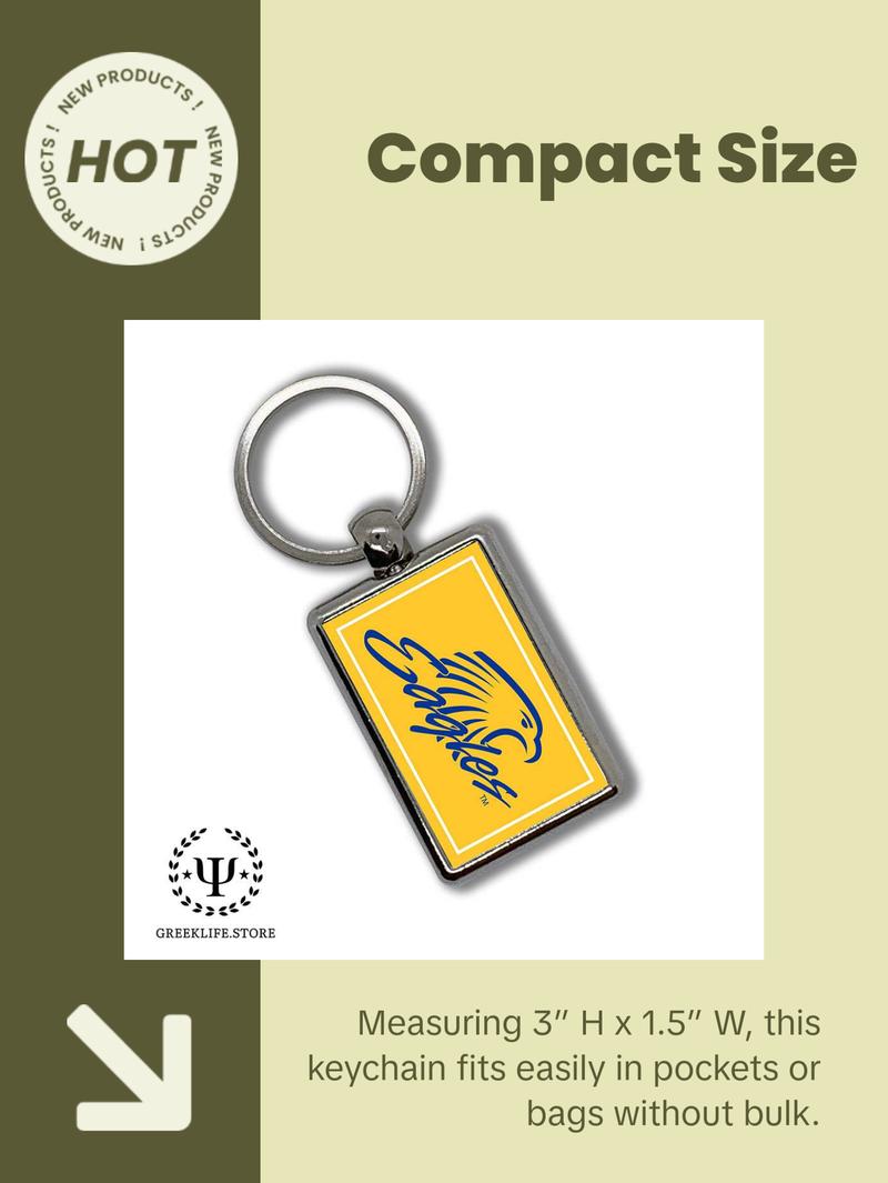 Embry-Riddle Aeronautical University Eagles Sport Keychain Rectangular
