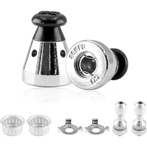 2PCS Universal Pressure Cooker Relief Jigger Valve with Exhaust Rod, Safe and Anti-blocking, Regulator Weight Pressure Control 80KPA