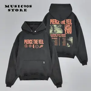 New Pierce The Veil Band Tour 2025 Adult M Lycra Shirt Pierce The Veil Tshirt Rock Band Shirt Retro Music Tee Rock Hoodi Hoodied Cotton Outerwear Unisex