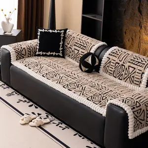 Bohemian plush multi-functional anti-slip winter thickened bay window cushion, tatami cushion, and steamed bun sofa cushion