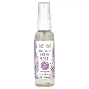 Aura Cacia Toilet Spray, Fresh Floral, 2 fl oz (60 ml)