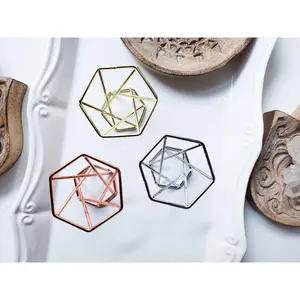 Metal Hex Sphere Stand
