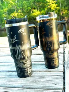 Duck Hunters paradise tumbler | Laser Engraved Wildlife Design | Hot & Cold Drink Insulation | Durable Hunting Gift for Duck Hunters