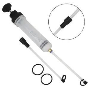 500CC Oil Extractor, Portable Car Fuel Extractor Pump, Manual Oil Extractor Pump with Extension Hose, Suitable for Liquid Replacement & Injection, Auto Parts