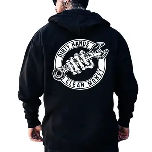 Dirty Hands Clean Money Hoodie, Blue Collar Dad Worker Hoodie,  Blue Collar Pride Hard Working Mechanic Construction Shirt, Tradesman Workwear, Gift for Blue Collar Men