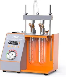 FOXWELL JT200 Fuel Injector Tester,  Automatic Fuel Injection System Tester Diagnostic Tool for 6V/12V MPI Motorcycle & Car Injectors，Fix Engine Misfire & Rough Idle - Visualize Spray Pattern & Volume