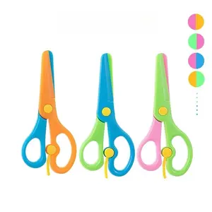 KiddieKutterz Bang-Free Scissors 3 Pack - Bright Colors, Durable Plastic, Paper-Only Blades, Perfect for Toddlers & Preschoolers, Safe Crafting Tools