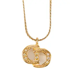 Pre-owned Dior Necklace Gold D26022594