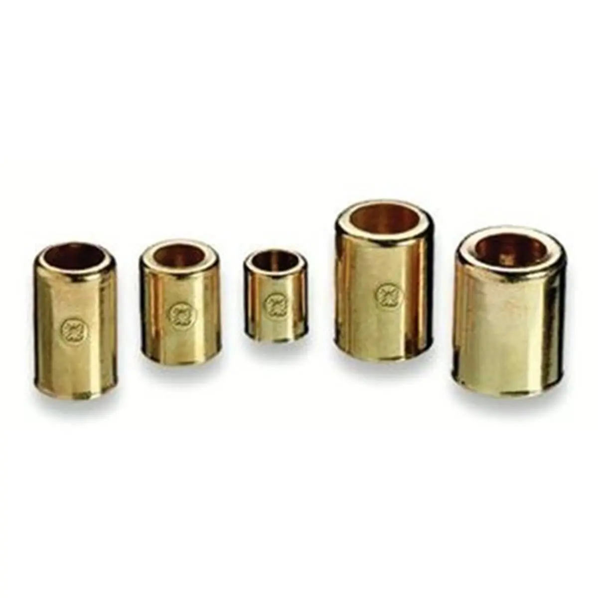 212 MAIN Brass Hose Ferrules - Western Enterprises 312-7329 Model, 0.68" ID, 1 in Hose Barbs, Barb Attach Design, Brass Body for Enhanced Functionality and Durability