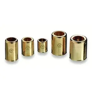 212 MAIN Brass Hose Ferrules - Western Enterprises 312-7329 Model, 0.68 In Size, Brass Body
