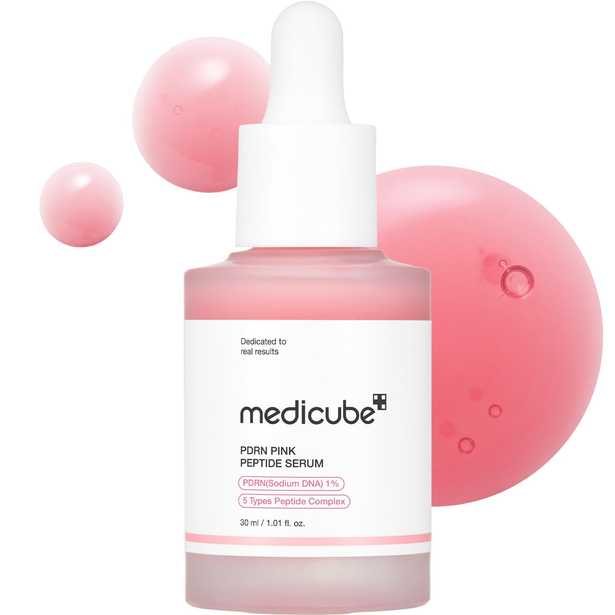 [medicube] PDRN Pink Peptide SerumㅣPink Glow SerumㅣSalmon DNA, Salmon PDRN, Peptides, Uneven Skintone, Glowy skin, Kbeau