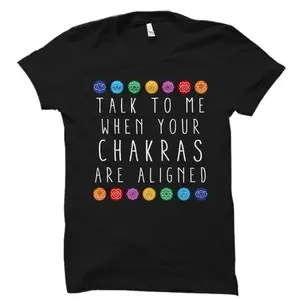 Yoga Shirt Chakra Shirt Meditation Shirt Reiki Shirt Shirts For Women Gift For Yogi Chakra