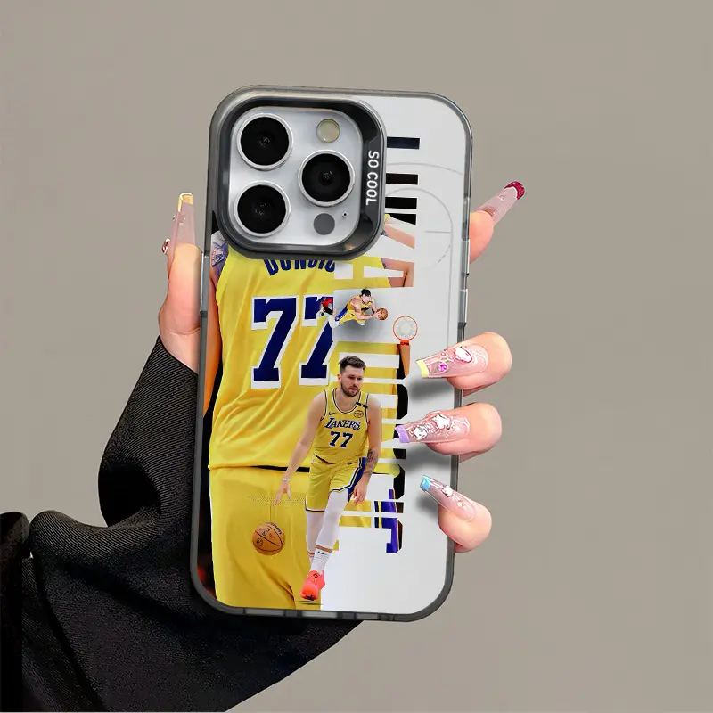 IPhone 16 Promax Doncic Phone Case Anti Drop Protective Case Suitable for iphone 15 14 13 12 11 XS Plus Acrylic Phone Case basketball