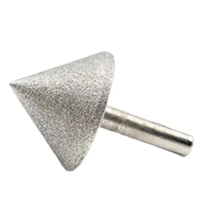 Diamond Grinding Head 20-60mm Cone Chamfering Abrasive Tools 90 Degree Wear Resistant Drill Bits Head 40mm