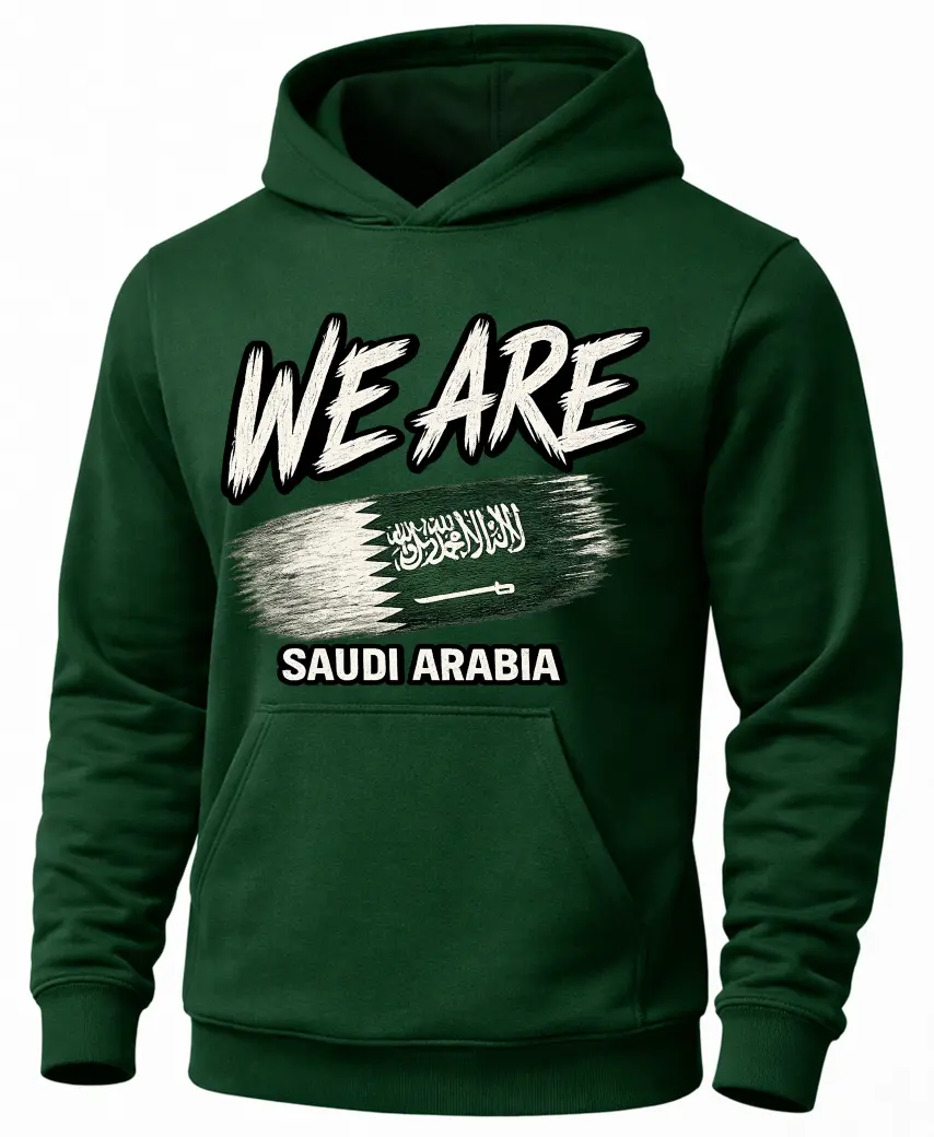 WE ARE Saudi Arabia Flag Heritage Pullover Hoodie