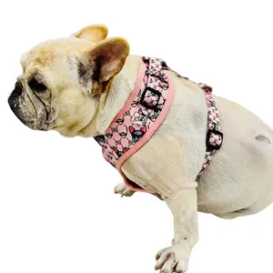 Boujee Pets Neoprene Dog Harness + Leash Set for Small to Medium -Sized Dogs -Neoprene Breathable Design, Adjustable Fit