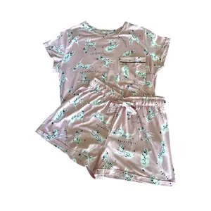Agua & Flore Pink Dalmatians Pajama Set
