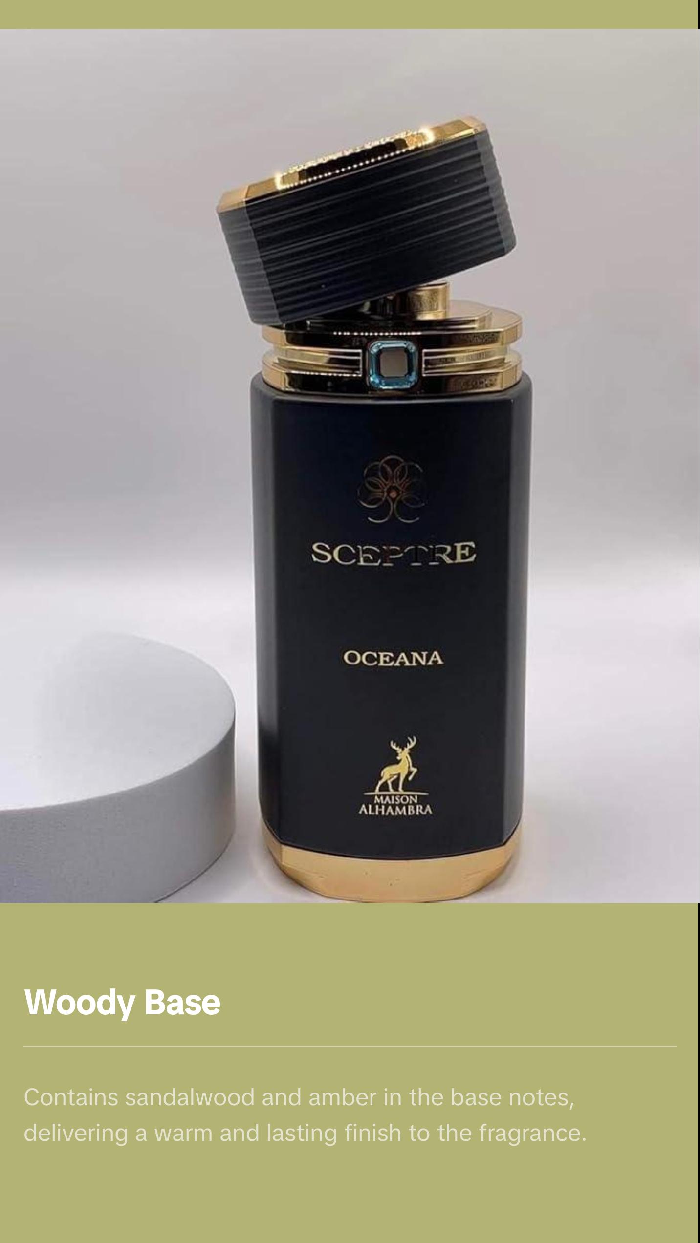 Maison Alhambra Sceptre Oceana Eau de Parfum Spray for Unisex, 3.4 Ounce