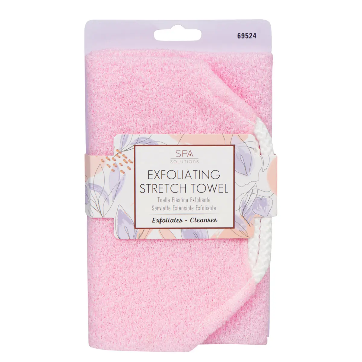 EXFOLIATING STRETCH TOWEL: PINK