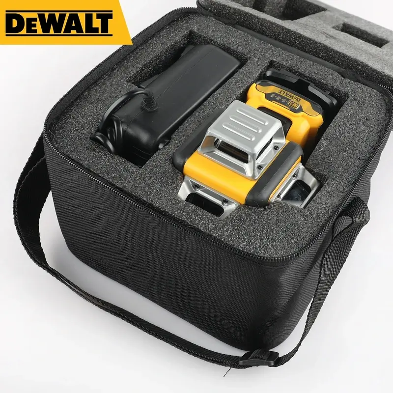 089LG Green Laser Level, 3-Side 360-Degree Vertical & Horizontal 12-Line Tool for Outdoor Use