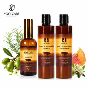 YOGI CARE Ultra Nourishing & Smoothing Hair Care Trio-Shampoo280ml, Conditioner280ml, Hair Elixir100ml  |Frizz Control & Hydration Reduce Frizz & Deep Hydration | Contains plant-derived squalane and Vitamin E. |Vegan, SLS & Paraben-Free